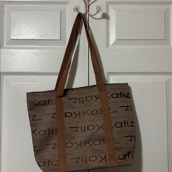 Kipling Brown Logo Tote Bag New Without Tags - Picture 2 of 7